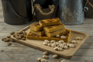 turrón de yema tostada